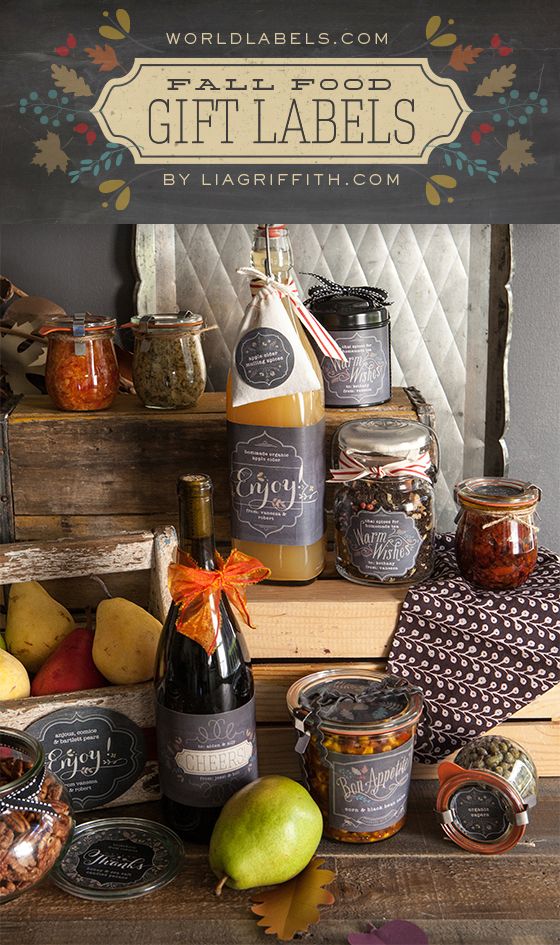 Printable Labels for Your Foodie Fall Gifts