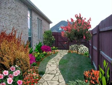 Narrow Side Yard Landscaping Ideas | Michael Tanner Landscape Designs / Project gallery