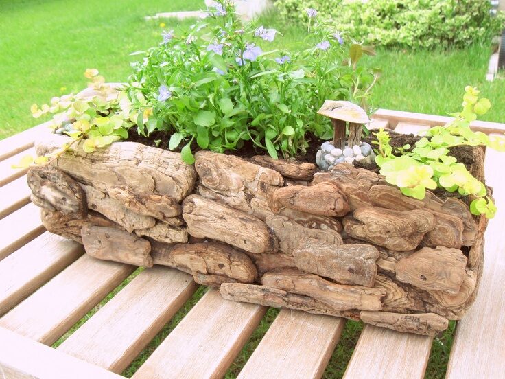 made from drift wood! i am so making one of these