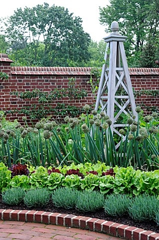 Formal vegetable garden.