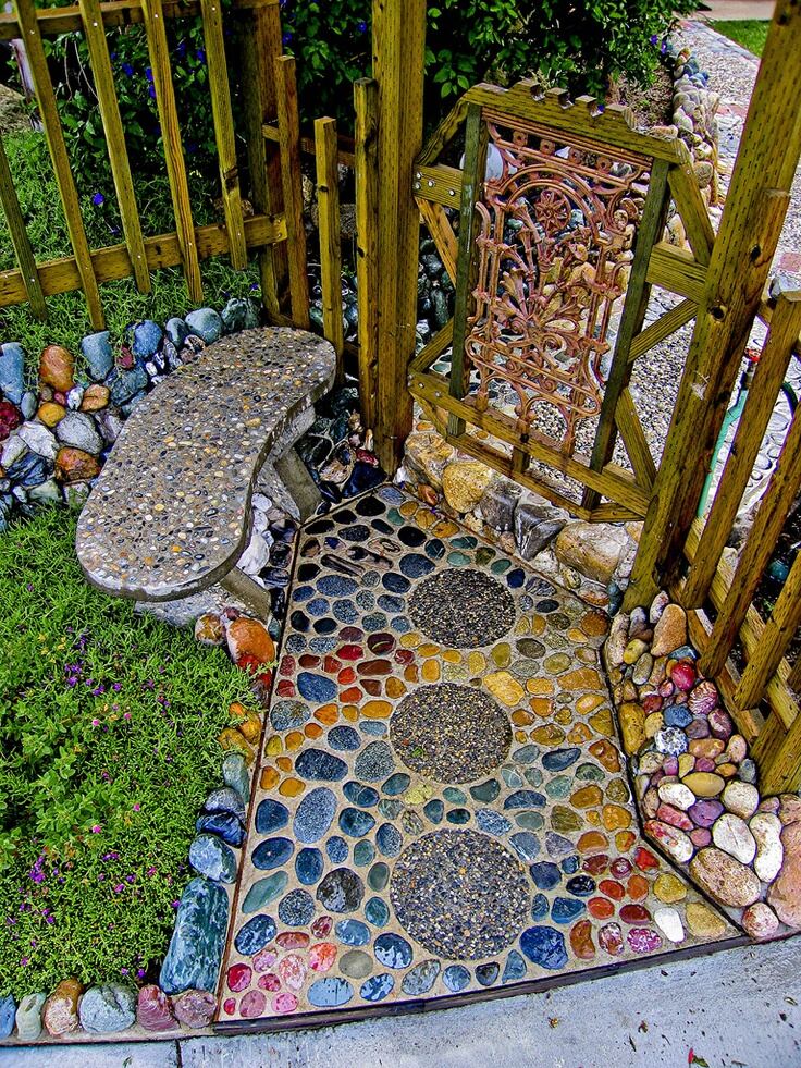mosaic in the garden