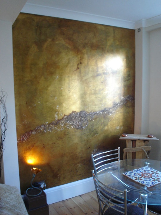 gilded wall