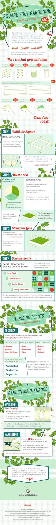 Raised bed gardening