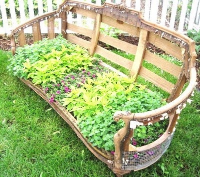 Herb garden sofa.