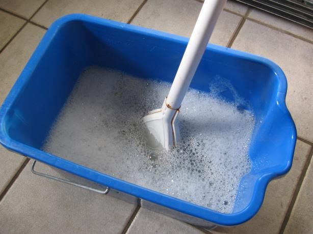 ONLY use this and it leaves floor spotless. (Heavy duty floor cleaner recipe: ¼ cup white vinegar 1 tablespoon liquid dish soap ¼ cup baking soda 2 gallons tap water, very warm.) It leaves everything smelling amazing.