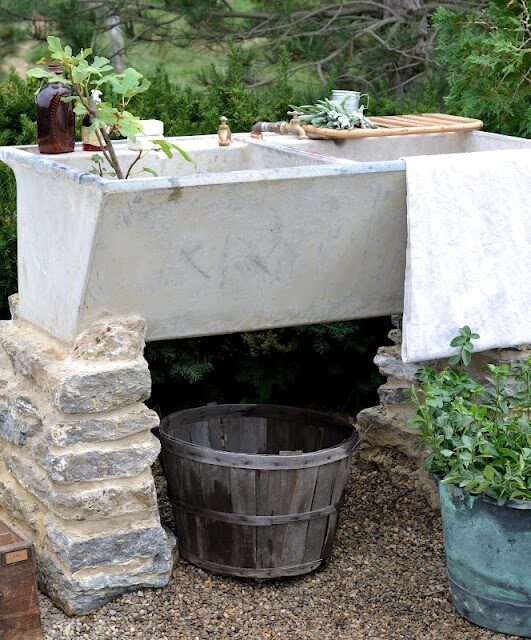 love this garden sink idea! mcmaster and storm