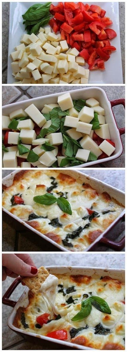 Hot Caprese Dip…tasty!!!!! :-)