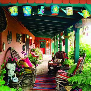 It could be because I lived in the Southwest as a young child, whatever, I love Mexican influences in decor