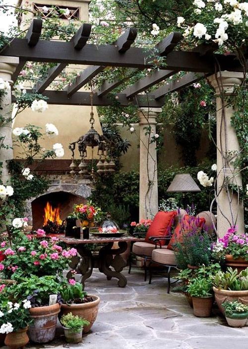 Beautiful patio.