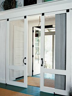 Love these sliding screen doors!