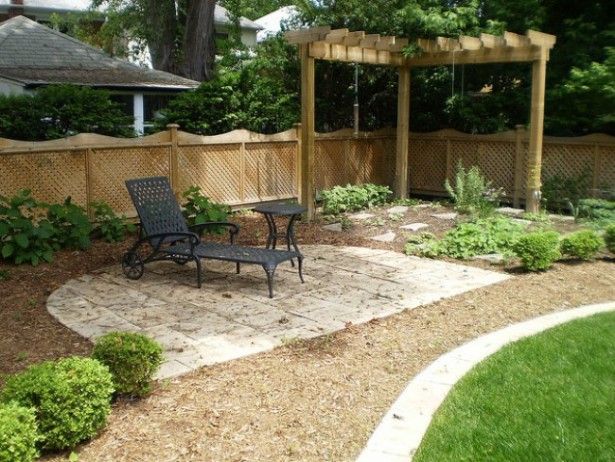 Backyard Landscape Design Ideas. Corner grape arbor