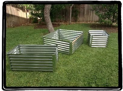 like the looks of these corrugated garden beds!!!!