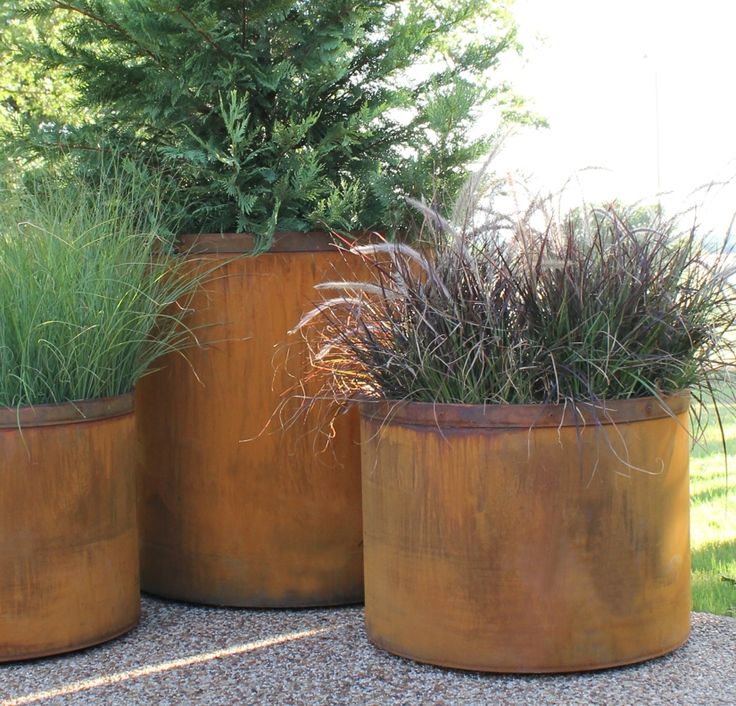 garden . . . COR-TEN planters