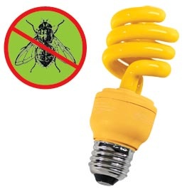 If this works- it would be awesome!!! 13W Yellow Bug Light. Enjoy your porch and patio after dark…without bugs. Flying bugs and insects can’t see yellow, so they aren’t drawn to it as they would be to a regular white light.