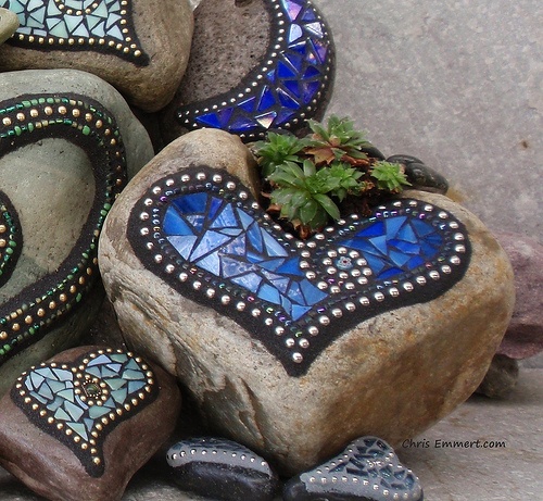 Mosaic Garden Stones