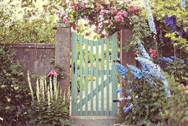 Pretty garden gate