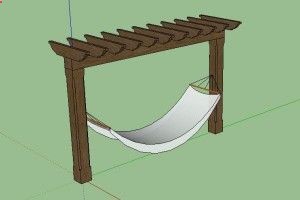 Pergola hammock stand, fabulous!!
