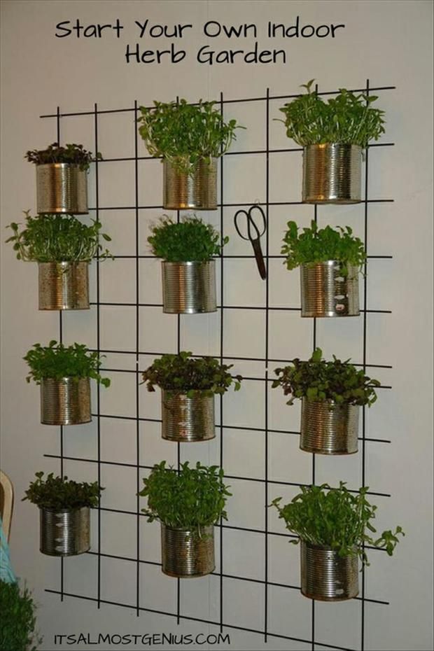 Indoor Herb Garden – no instructions on the website, but it’s pretty self explanatory. I am thinking it could be simplified by using a over-the-door shelving unit on a kitchen pantry door.