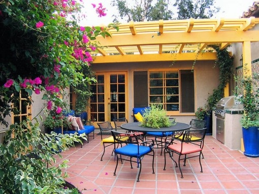 Colorful Mediterranean Style Outdoor