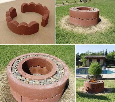 diy outdoor fireplace – or planter around mailbox?