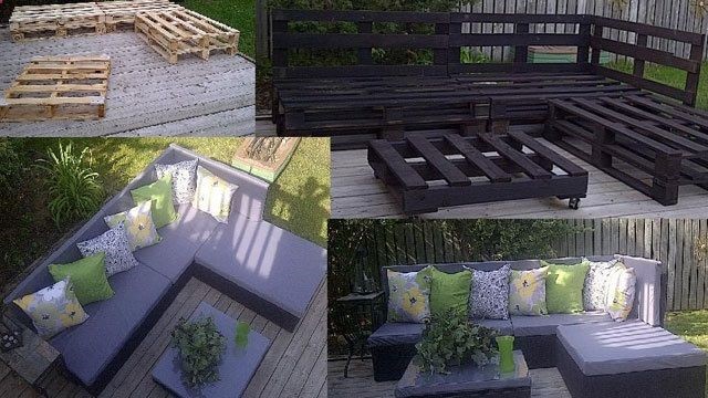 How to make cool DIY pallet furniture step by step tutorial instructions