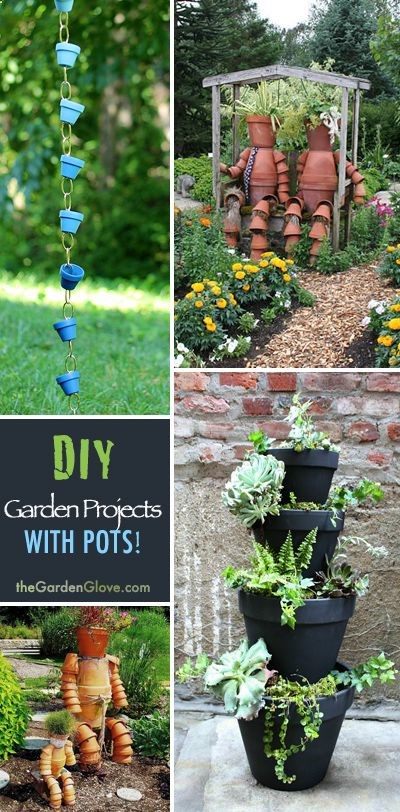 Garden Projects With Pots!  Tips, Ideas  Great Tutorials!