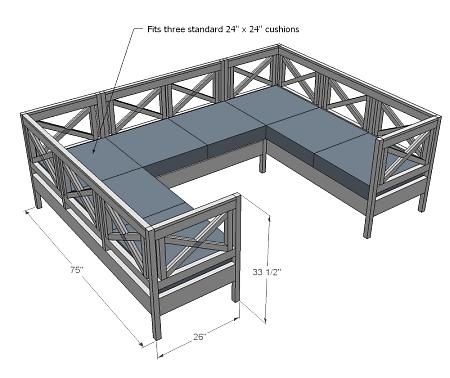 Outdoor furniture build…Would be perfect for the Neighbor, Neighbor Pergula!!!
