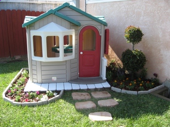 Yard work for kids – give them their own little garden to work in while you work in the yard. Cute setup — I love this idea so much!