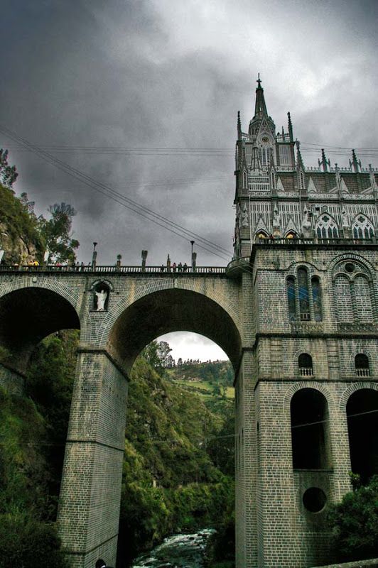 Las Lajas Cathedral, 1916;  Columbia, South America