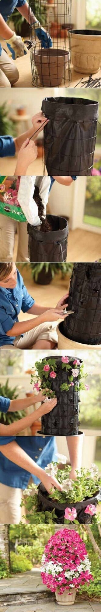 How to make a flower tower