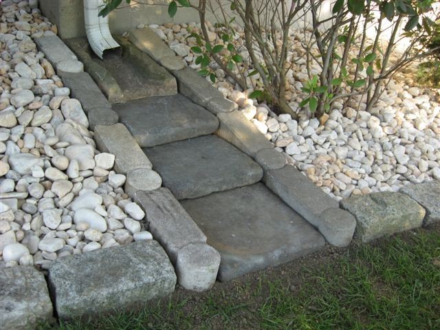 Stone Rain Gutter Splash Block