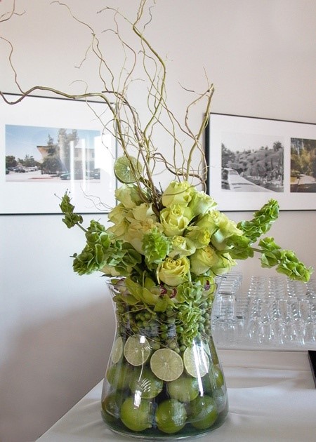 Crisp green fruit and flowers!