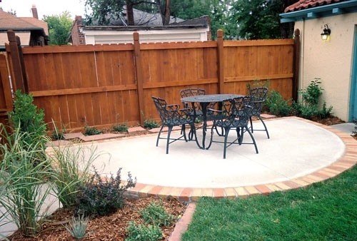 brick edging for around concrete patio.