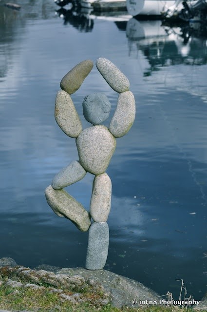 Beautiful Pebble/Stone Art at Winslow Wharf Marina