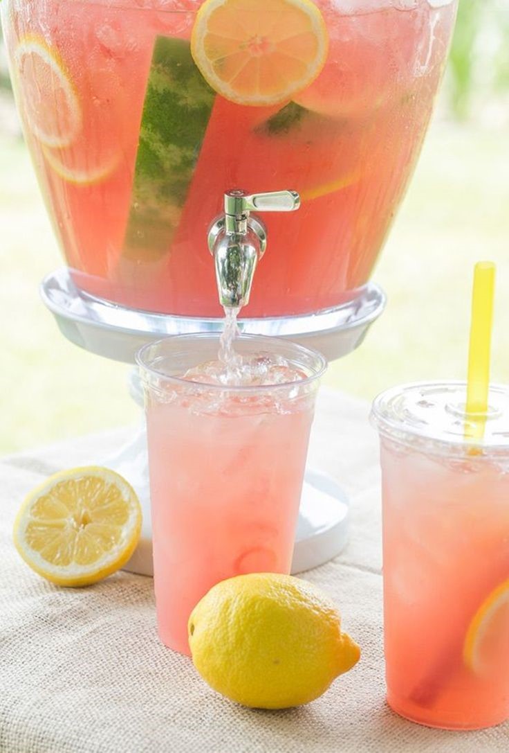 Watermelon Lemonade #Summer #drink #party