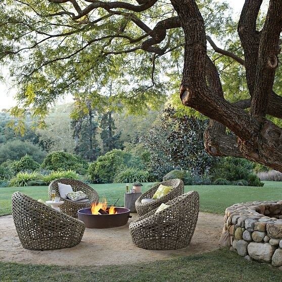 Simple. Beautiful. Easy. Zero pavers, this is a nothing more than sand and a barrier ring to divide the grass and sand.