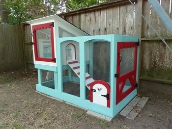 I love the cute details of this small, practical coop! Scalloped woodwork is perfect for my future brood! May not use the exact color scheme though. Would use colors complimentary to my house. 700