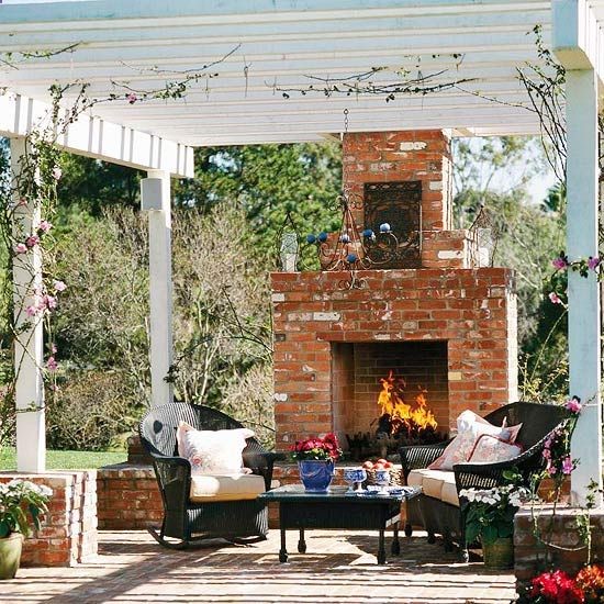 Sturdy Pergola Pedestals.. love the idea of setting the posts in concrete / brick… could incorporate brick/stone seating also..