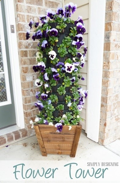 DIY Flower Tower
