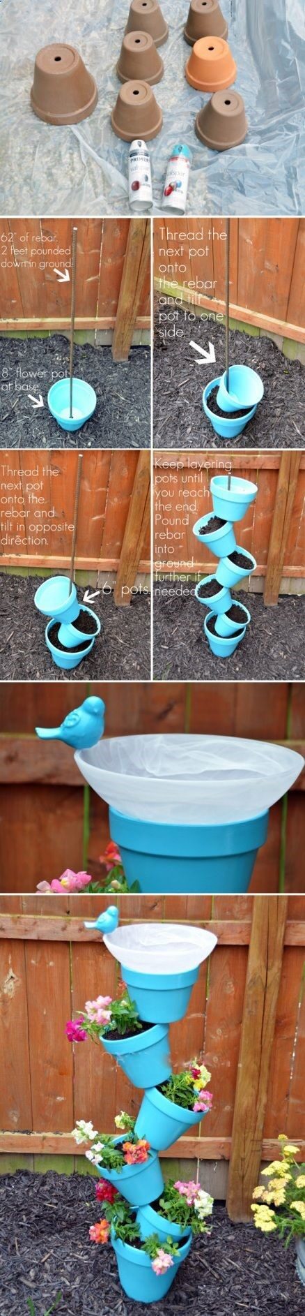 DIY Potted Tower