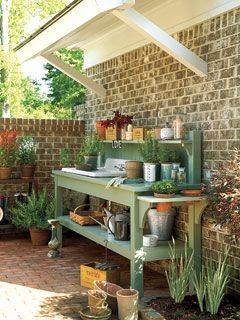 potting bench, please