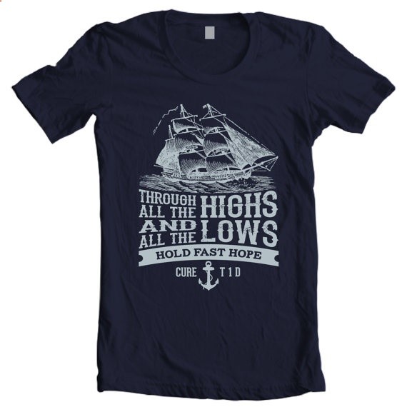 Type 1 Diabetes Awareness Shirt – Highs  Lows-MOM HAD DIABETES HER WHOLE LIFE. SHE ALWAYS GAVE LOVE  HOPE TO EVERYONE.
