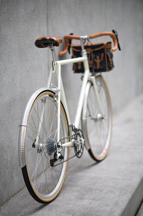 white bike