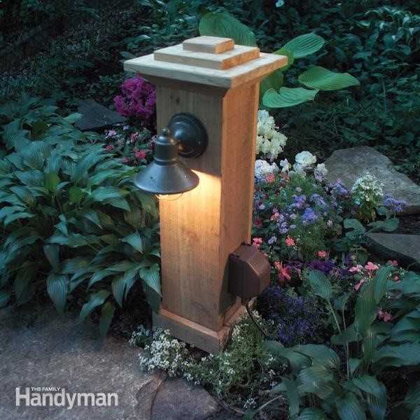 How to Install Outdoor Lighting and Outlet..,…the quickest and cheapest method for brining power to a remote spot without tear up your yard