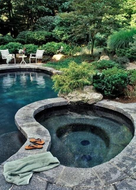 48 Awesome Garden Hot Tub Designs | DigsDigs